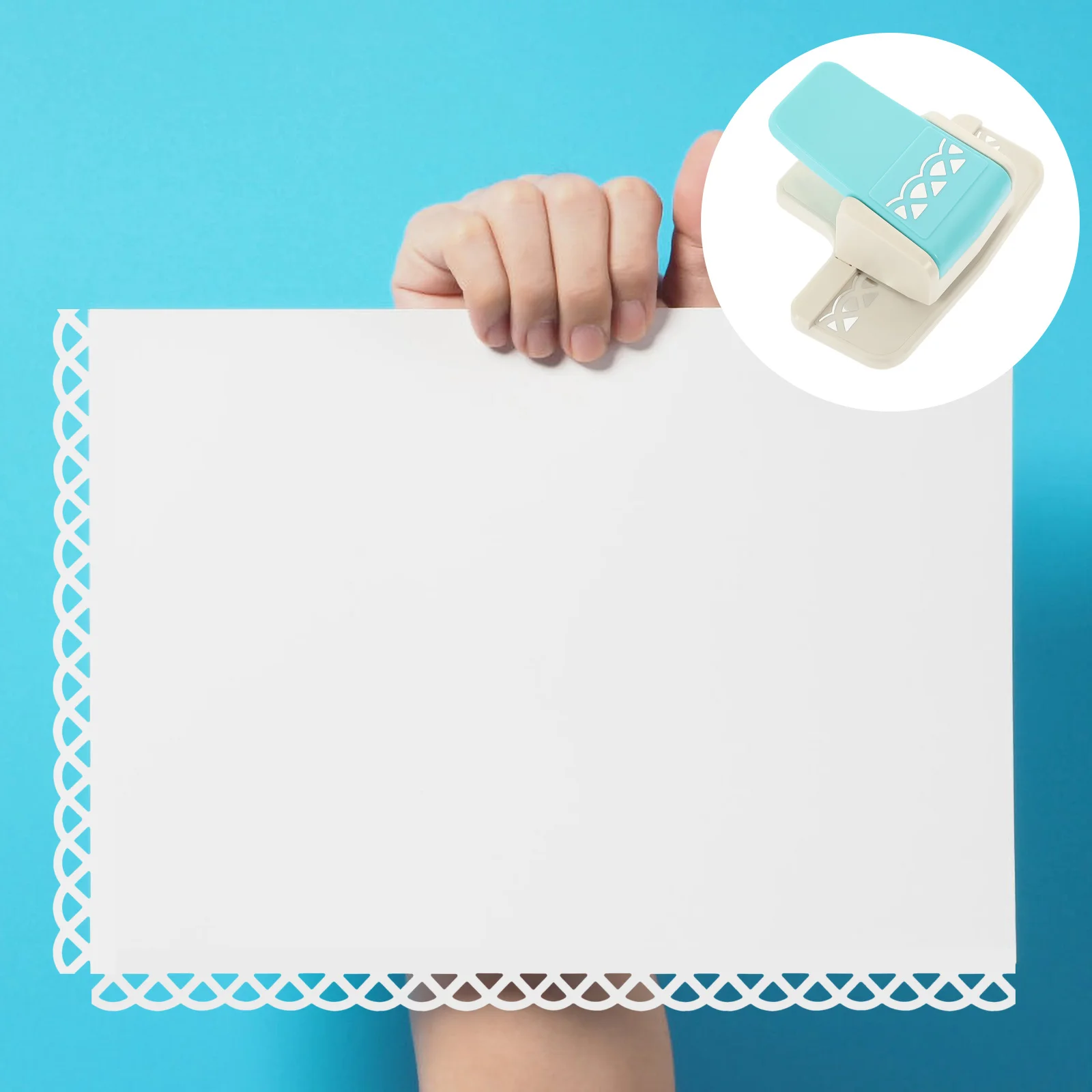 1 قطعة الحرفية # قاطع يدوي صغير منقوش بلون عشوائي لسكرابوكينغ يمكنك صنعه بنفسك ألبوم بطاقة صنع خرامة الورق سكرابوكينغ #1