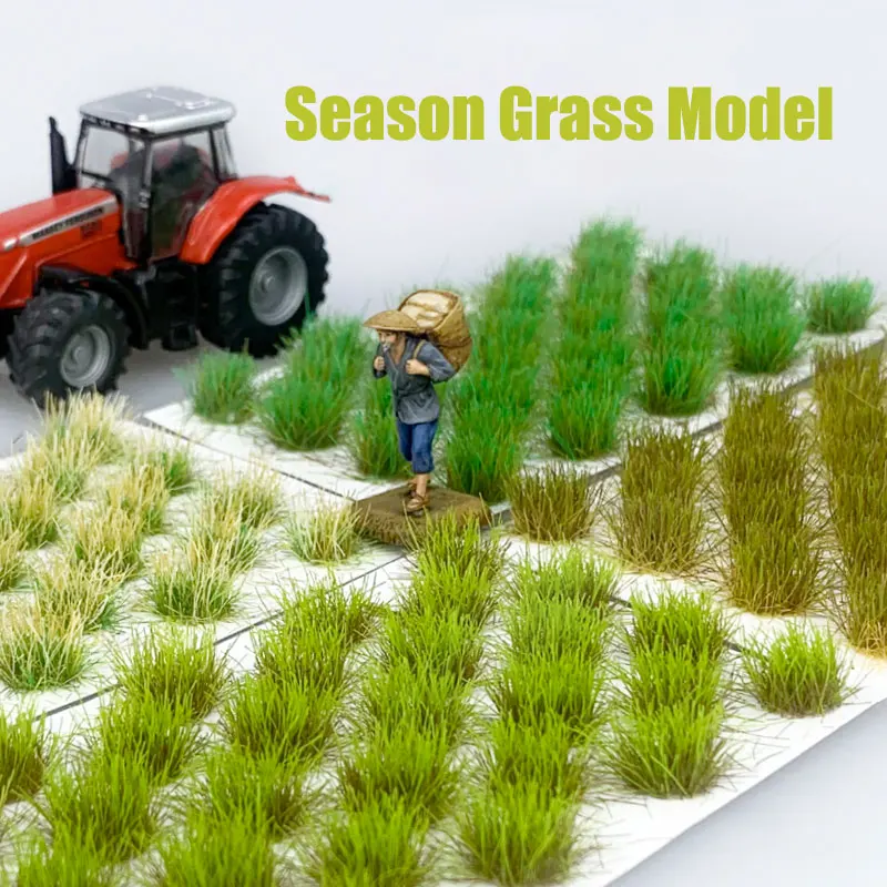 Miniature Static Grass Cluster HO 1:72 Military Scene Railway Train Layout Architecture Building Kits Diorama