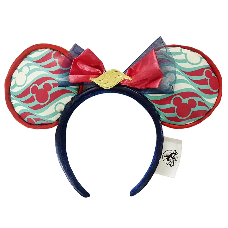 2023 Disney Mickey Ears Headband Firework Headband with Jack Pumpkin King Cosplay Hairband Disneyland Letter Headband Gift