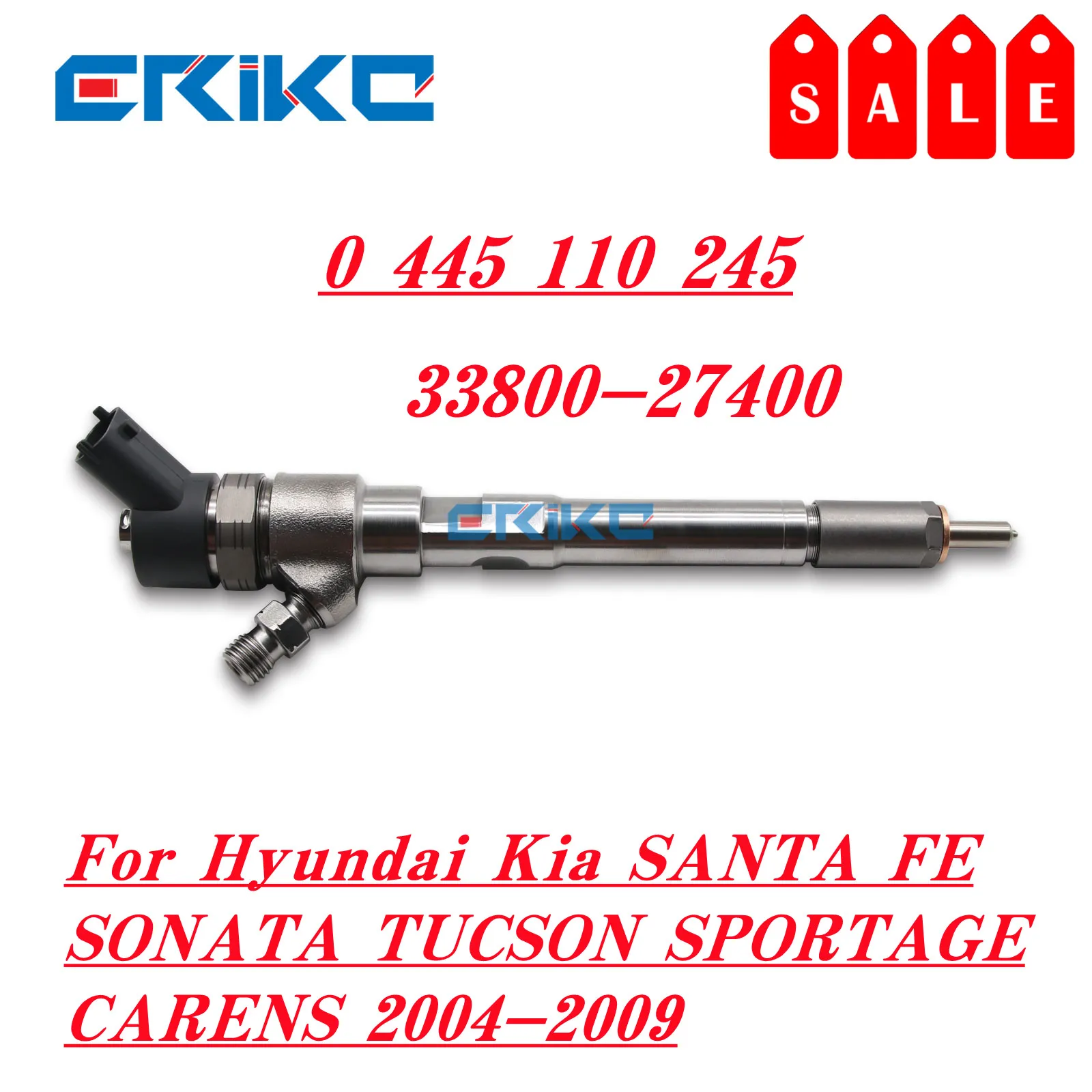 

0445110245 New Crdi Diesel Fuel Injector 33800-27400 0445110245 For Hyundai Kia SANTA FE SONATA TUCSON SPORTAGE CARENS 2004-2009