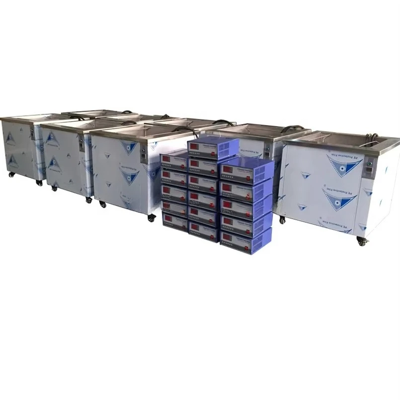 ثلاثة خزانات معدات التنظيف الصناعية منظف بالموجات فوق الصوتية لغسل الأجزاء المعدنية