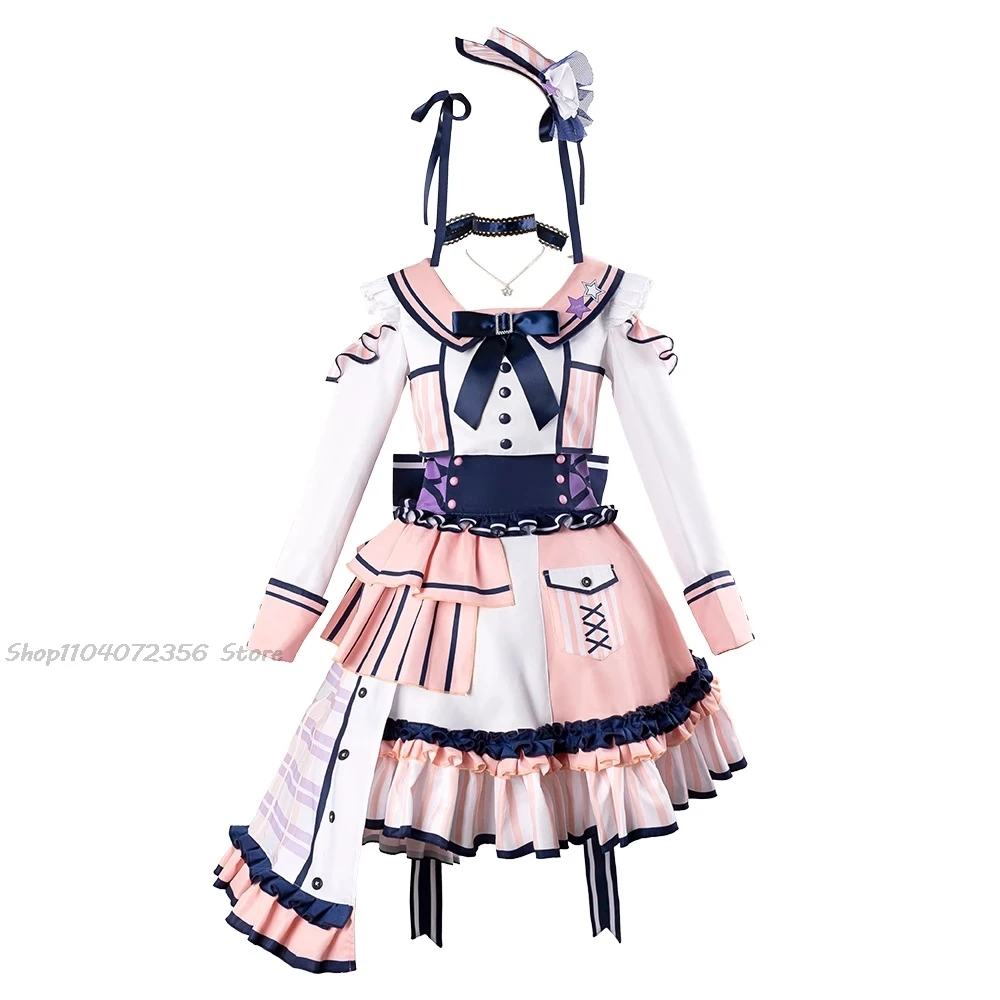 Ichigaya Arisa Cosplay costume BanG Dream! Poppin Party Wig pink JK uniform Women Bandori Cosplay Ichigaya Arisa dress costume