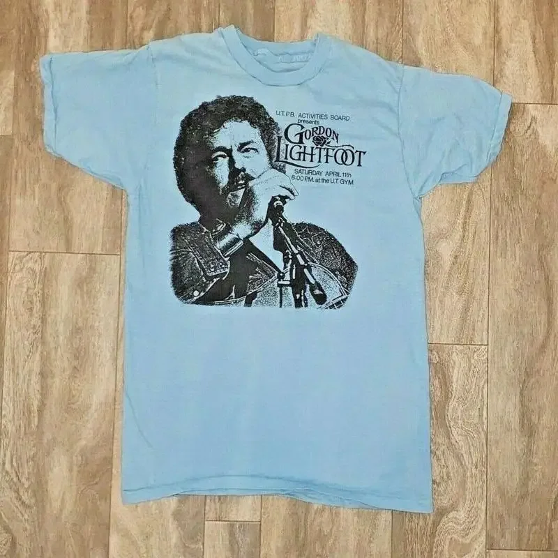 1978 Vtg Gordon Lightfoot Endless Wire T Shirt Light Blue S 5Xl