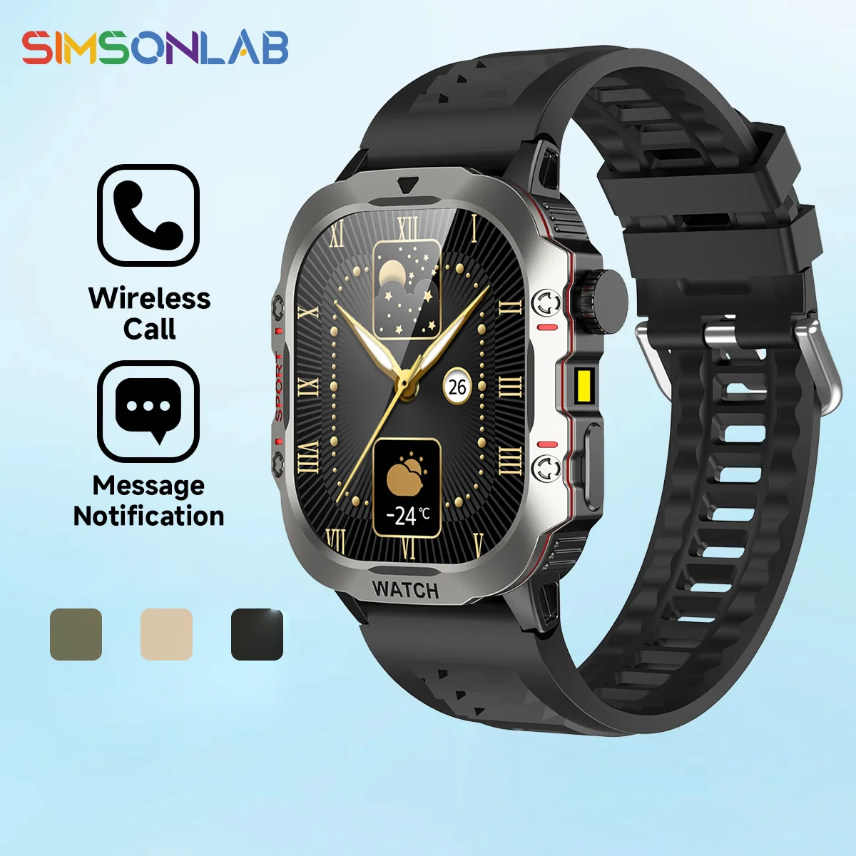 Neue Smartwatch 240*296 HD-Bildschirm Schlafüberwachung Wettervorhersage Ai Sprachassistent Sitzende