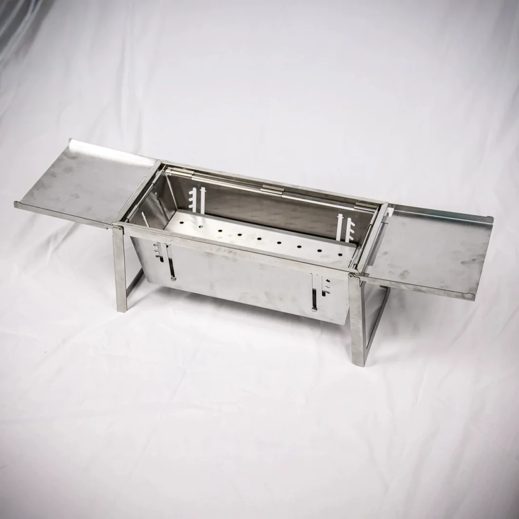 

Folding BBQ Grill Household Outdoor Stainless Steel BBQ Grill Charcoal Smokeless BBQ