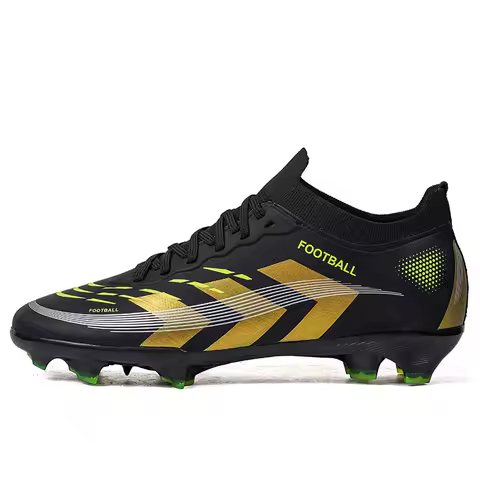 2502 Mens Football Boots Long Spikes Youth FG Professional Training Studded Fast Soccer Cleats Non Slip Football Shoes for Boys