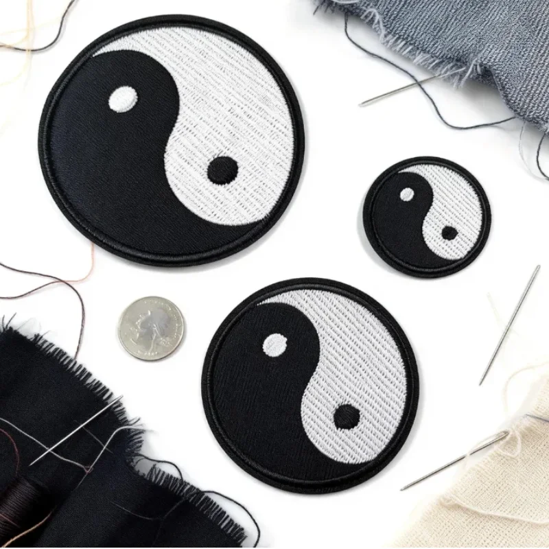 

Taiji Yin and Yang Embroidery Bagua Cloth Sticker Sticker Chinese Style DIY Adhesive-backed Clothing Accessories Spot Wholesale
