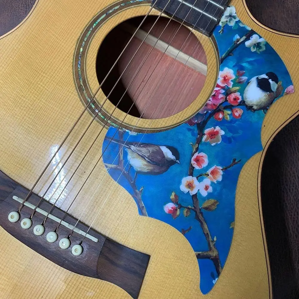 Multicolor Guitar Pickguard Sticker Musical Instrument Accessories Printed Pattern Guitar Guard Folk Acoustic Guitar