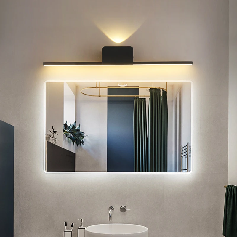 

Bedroom Wall Lamp Waterproof Mirror Front Light Artwork Side Reading Lamp Wall Sconce Modern Simple Style Bedside Wall Lighting
