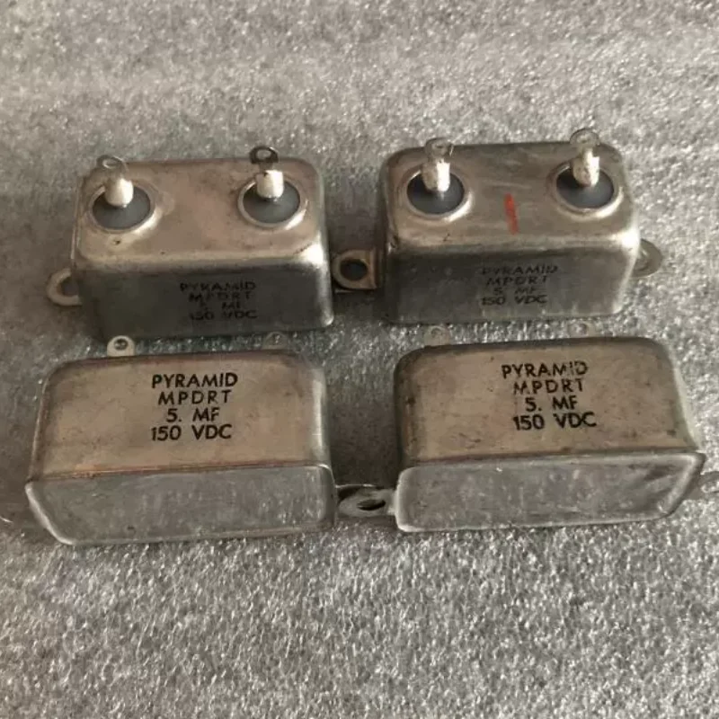 

Антикварный американский PYRAMID 5 мкФ 150 В желчный пузырь машина с разделением частоты соединенный масляный конденсатор
