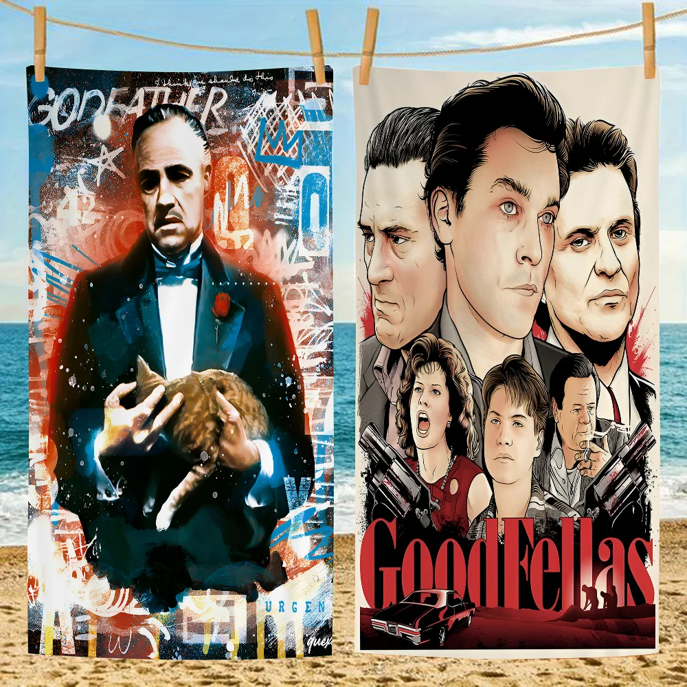 

Classic Movie The Godfather Beach Towel Colorful Bath Towels For Girl Microfiber Quick Dry Custom Sand Free Beach Spa Gym Pool