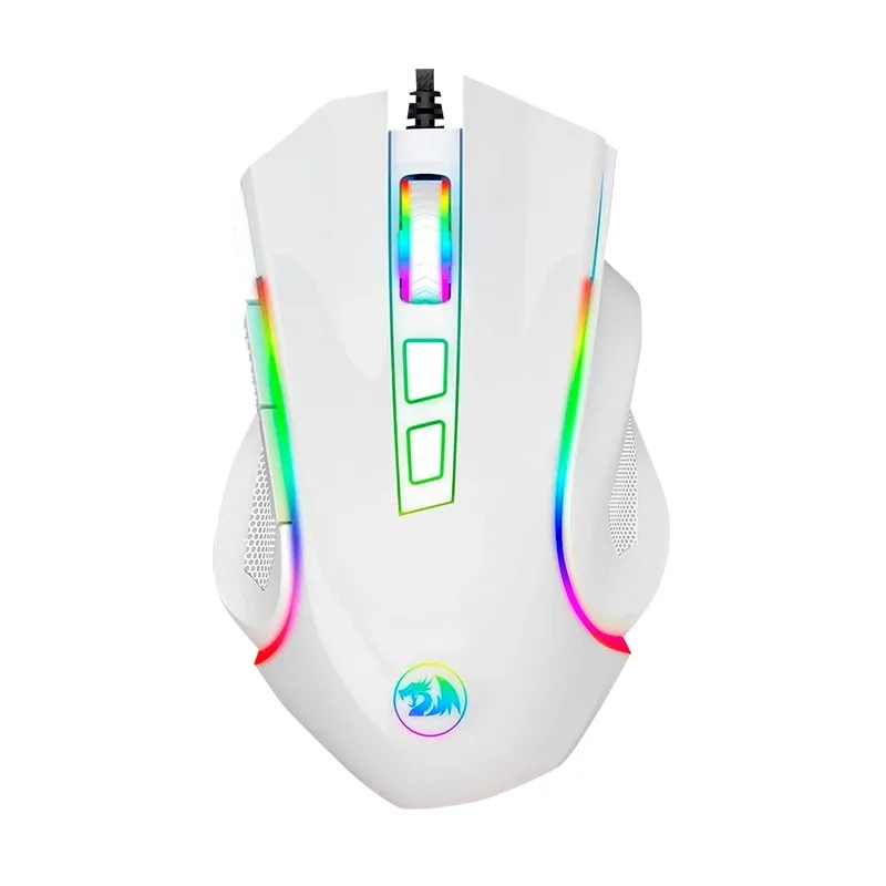 Redragon M607 Griffin Raton Gaming USB 7200dpi - 8 programmable buttons-RGB lighting-right-handed use-1.80m M607W tintasycartuchos.com Cable