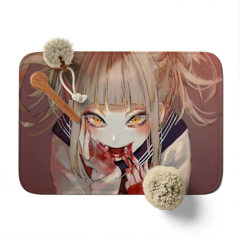 

H-Hero Academia Himiko Toga Floor Mat Printed Large Carpets Room And Bedroom Carpets Bathroom Anti Slip Door MATS Small Carpets