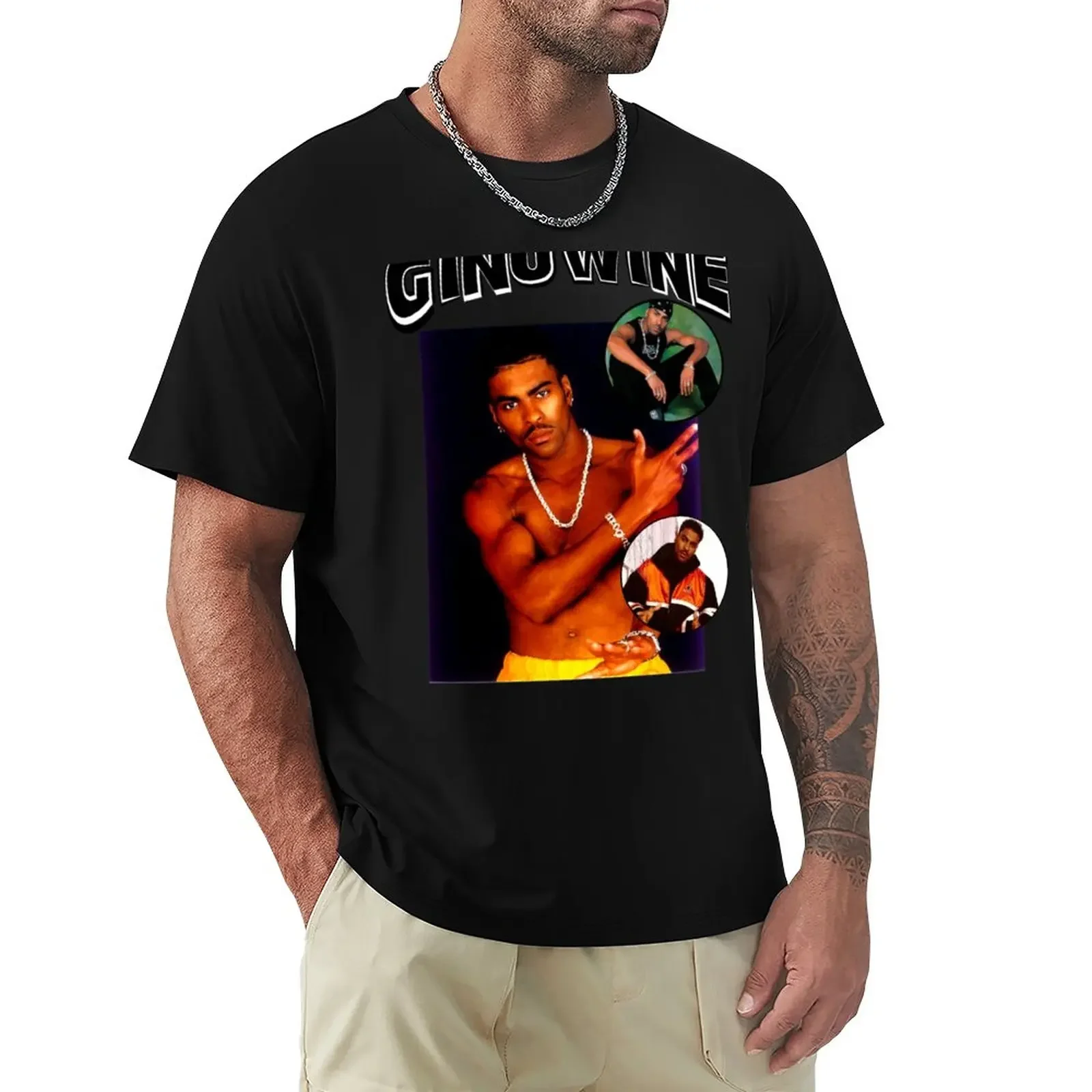 

90s Ginuwine T-Shirt kawaii clothes cute tops customizeds t shirts for men graphic