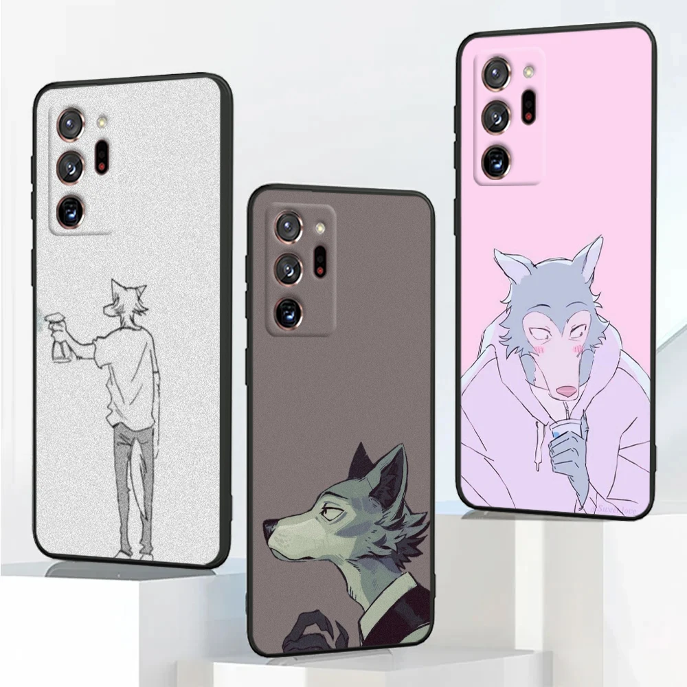 Черный мягкий чехол для телефона с аниме Beastars Legoshi для Samsung A55 A35 A25 A15 A14 A73 A53 A13 A05S A03S A02S A71 A52 A32