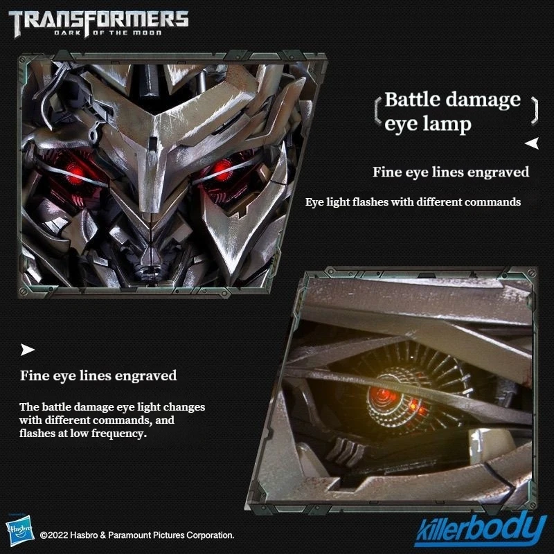 Transformers Megatron Helmet 1/1 Wearable Mask Base Hasbro Killerbody Voice Control Original Sound Collection Cosplay Costume