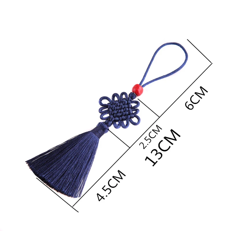 5/10 sztuk 5cm mały chiński węzeł jedwabiu Tassel wisiorek szycia zasłony Charms Tassel dla DIY Craft akcesoria do wyrobu biżuterii