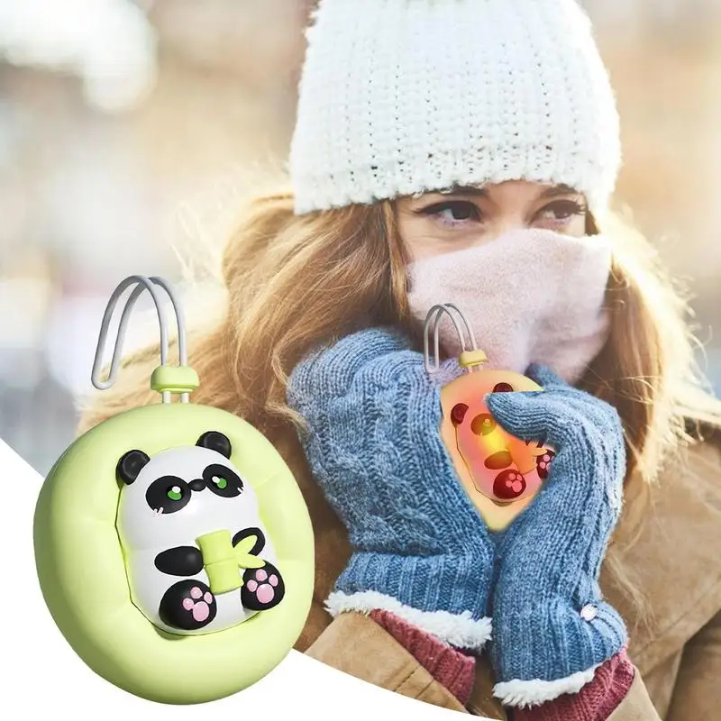 Hand Warmers Panda Pocket Warmers 1800mAh Rechargeable Pocket Size Handwarmers Portable Electric Heater For Christmas Outdoors