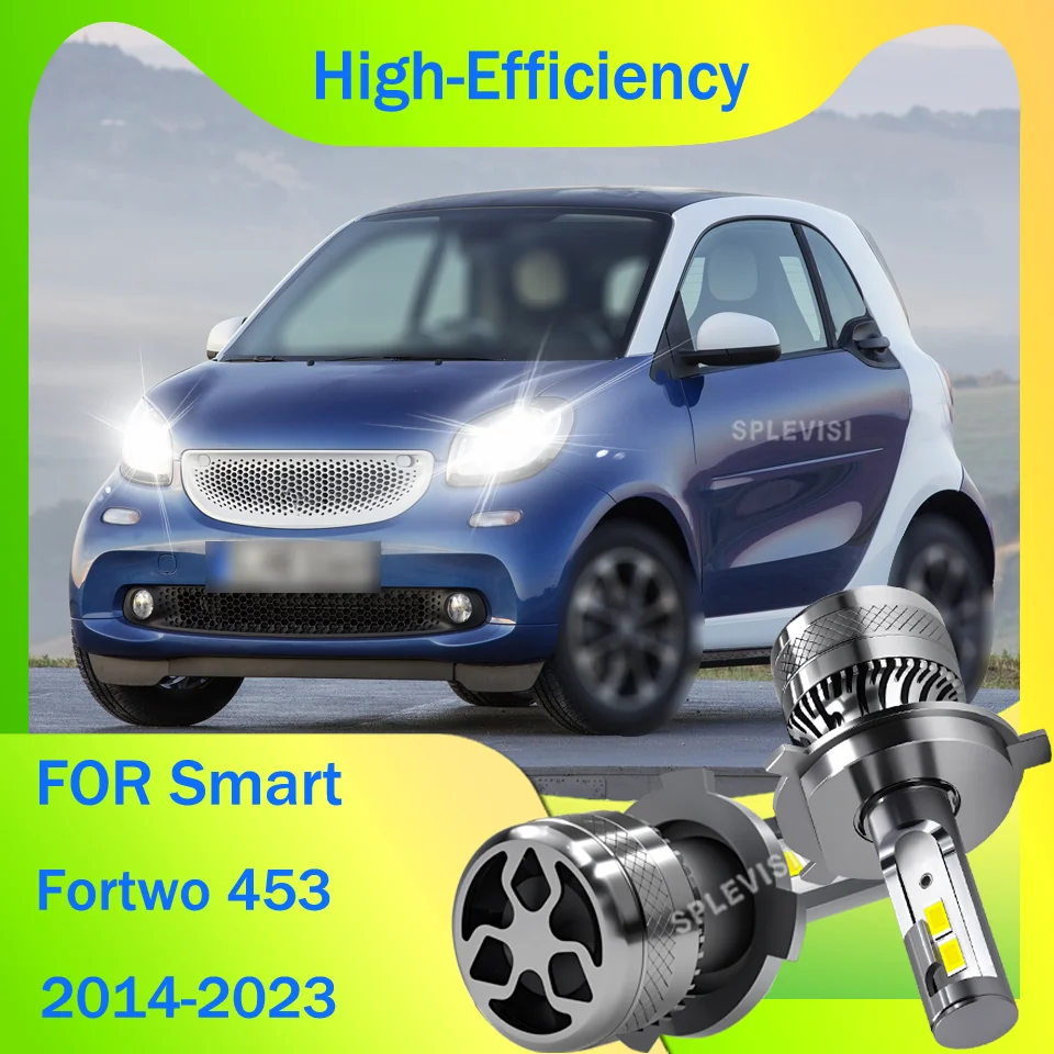 

easy to install Car Head Light H4 LED 200W Lamp 12V CSP For Smart Fortwo 453 2014 2015 2016 2017 2018 2019 2020 2021 2022 2023