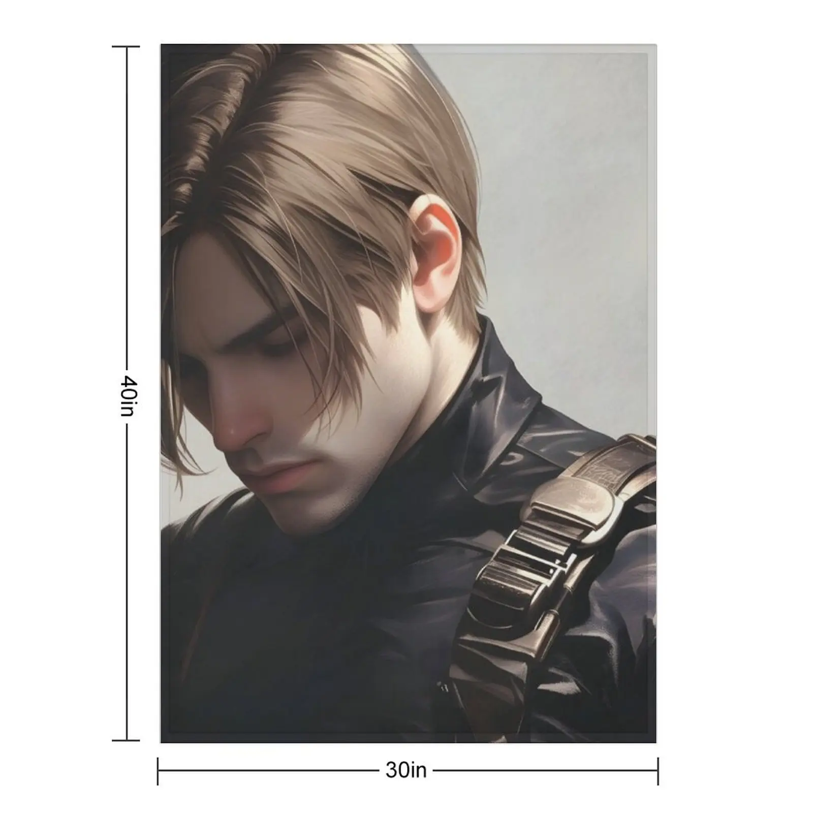 Leon Kennedy - 5 Throw Blanket For Baby christmas gifts Summer Beddings cosplay anime Softest Luxury Throw Blankets