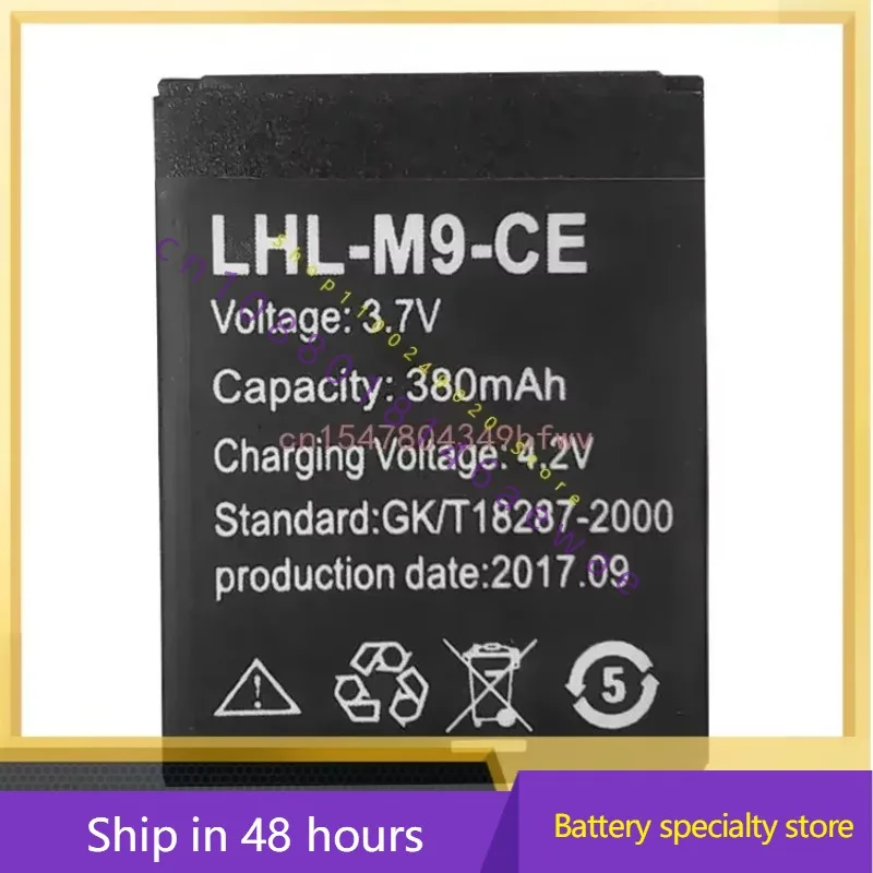 

High quality batteries LHL-M9-CE battery for smart watch phone 380mAh battery for LHL-M9-CE smart watch