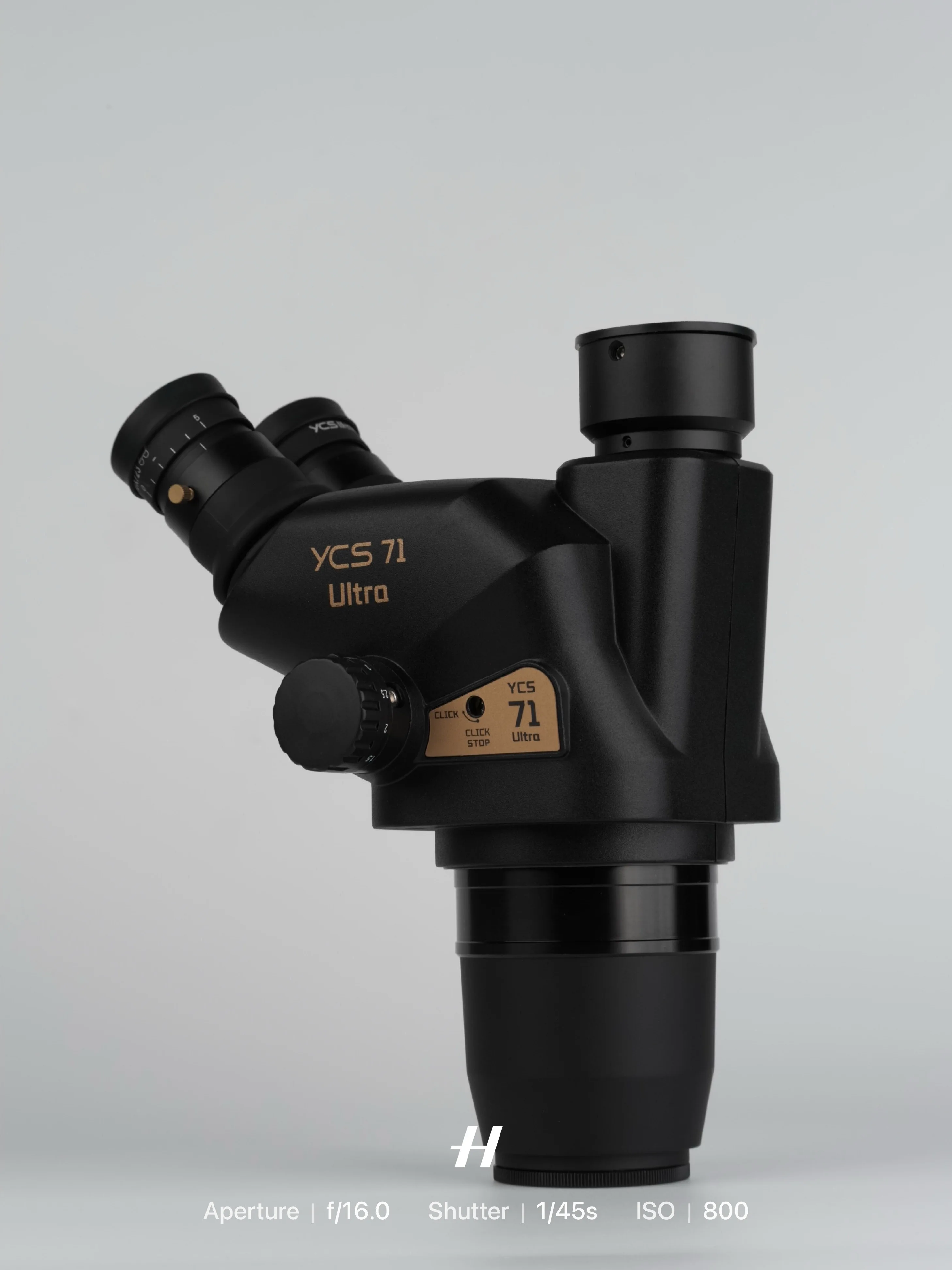 NEW YCS 71 Ultra HD Trinocular Microscope Head 0.67X-45X Zoom for