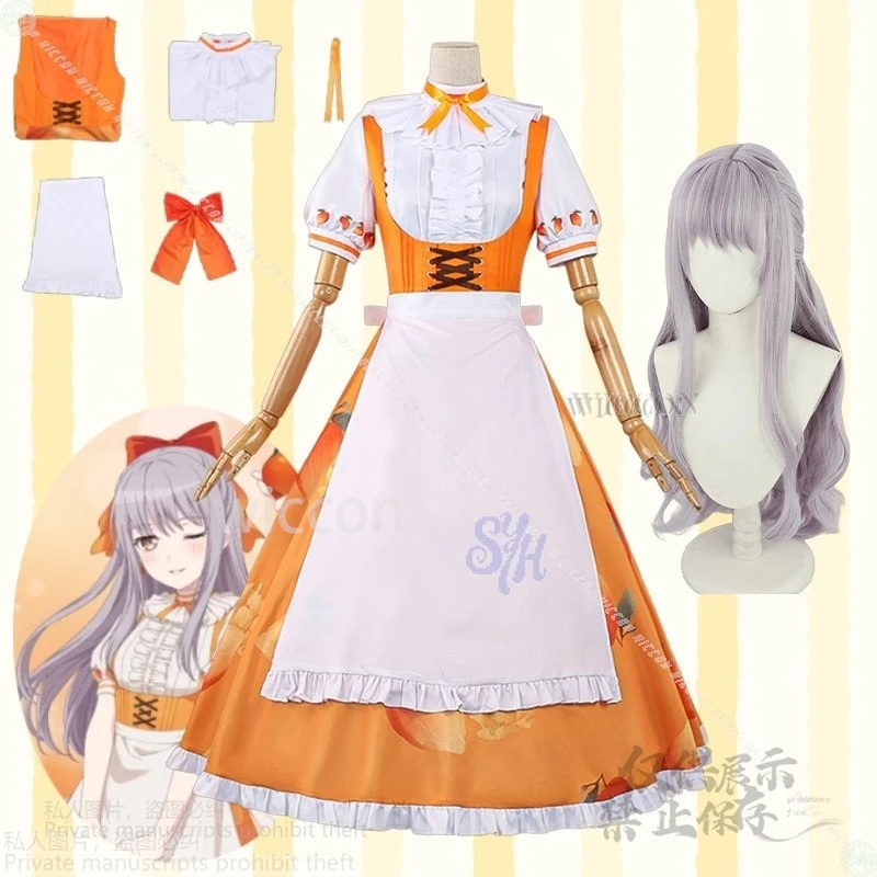 

Anime Yukina Minato Cosplay Costume Bangdream Dessert Heaven Kawaii Japanese Style Full Set Maid Dress Girls Lolita Halloween