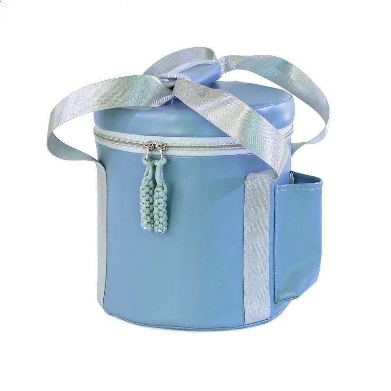 

Crystal Soul Light Blue Crystal Singing Bowl Bag Shockproof Colorful Handbag Customized Size