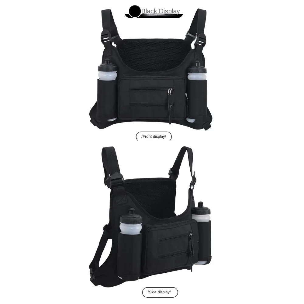 New Multi-functional Sports Vest Bag Water Resistant Digital Camouflage Chest Bags Cycle Outdoor Molle chest pack Мужская грудь