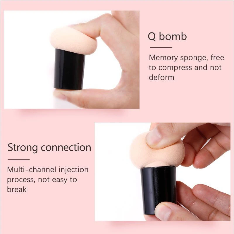 Conjunto de esponjas de maquiagem com 10 peças, esponja de beleza macia, liquidificador para base, creme e pó