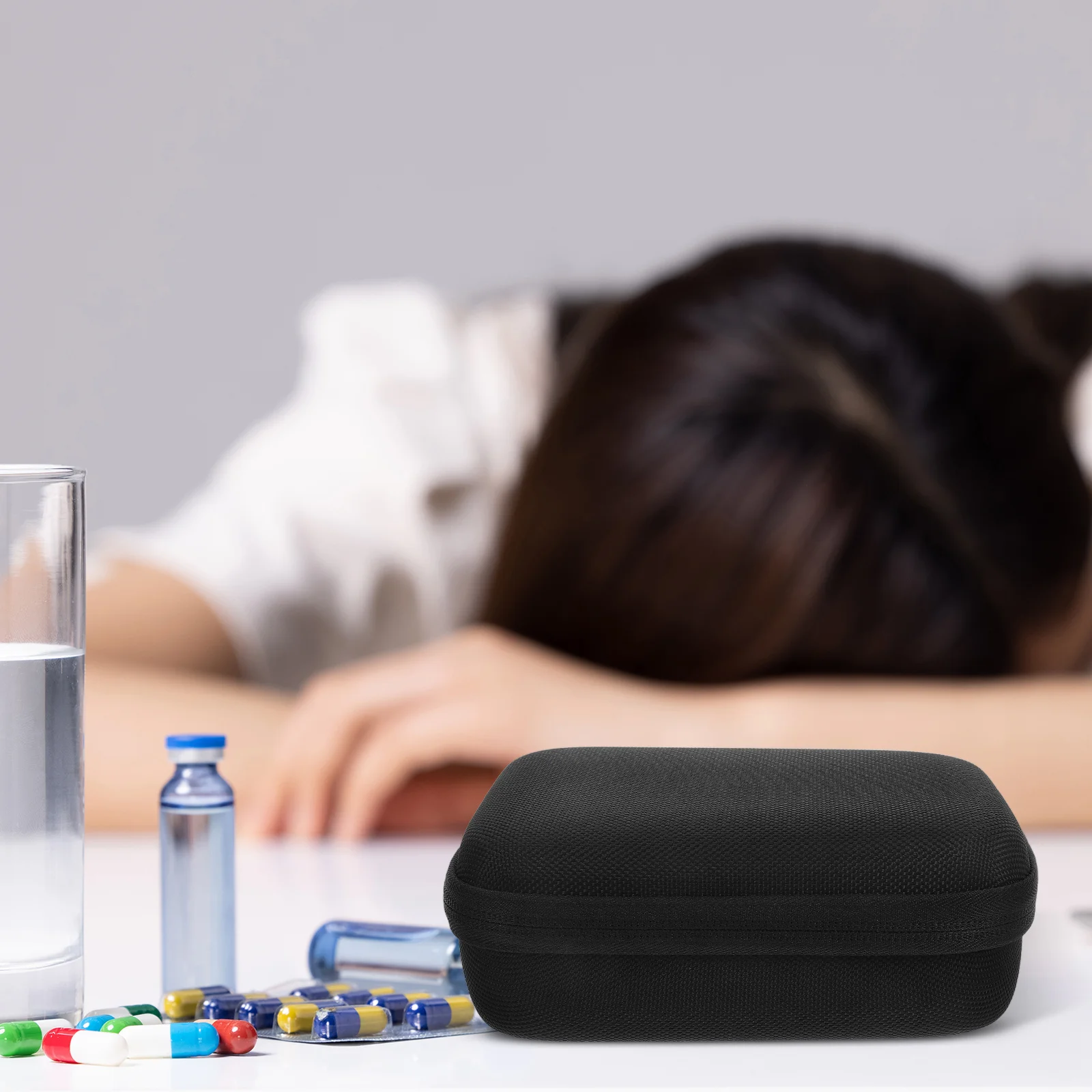 Organizador para diabéticos, estojo de viagem com 15 espaços, caixa de armazenamento de frasco de insulina, resistente a choques, capacidade de refrigeração, leve e portátil