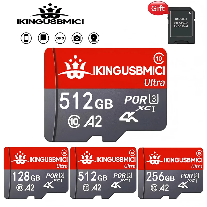 Sd Premium Original Mini High Quality 10 Smartphone Durable Mini Class Flash 32-64-128-256-512gb U3 Fast Reliable Memory Card
