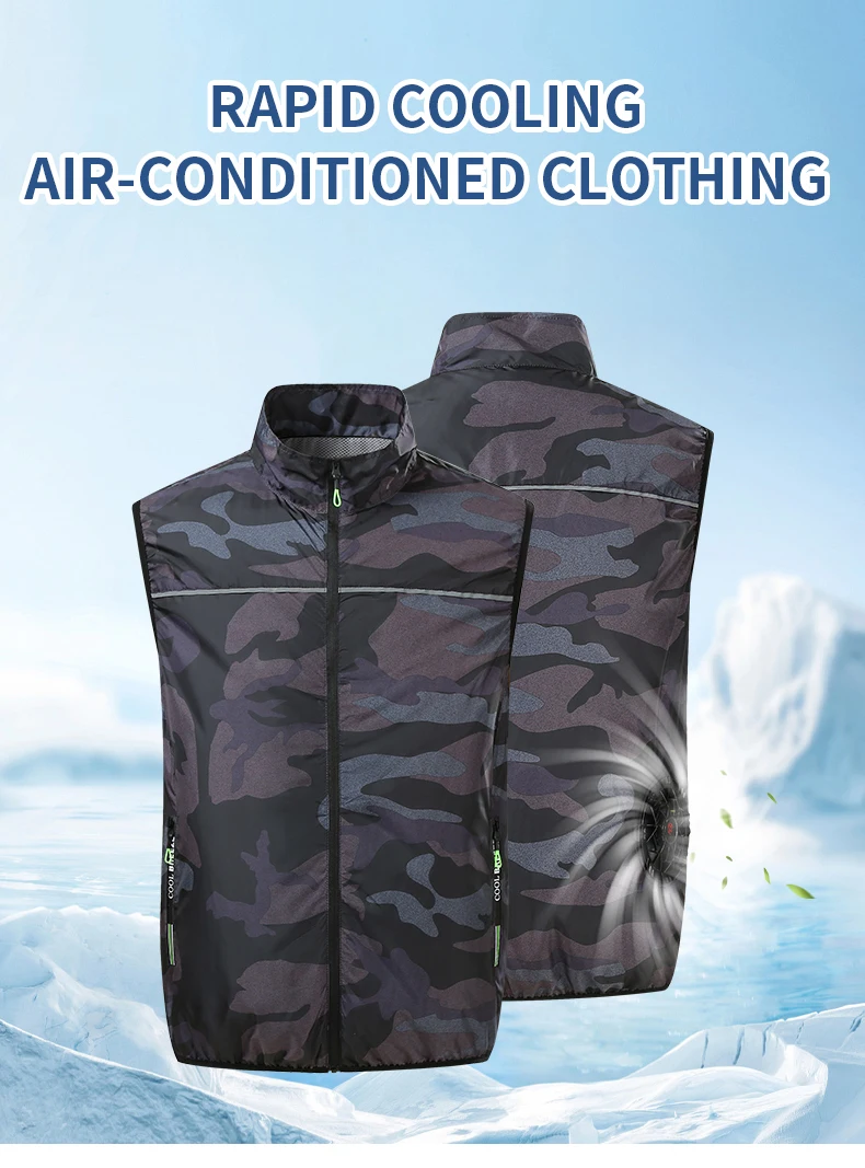 

Summer Air-Conditioning Workwear with Fan Cooling, Outdoor Temperature-Reducing Breathable Vest