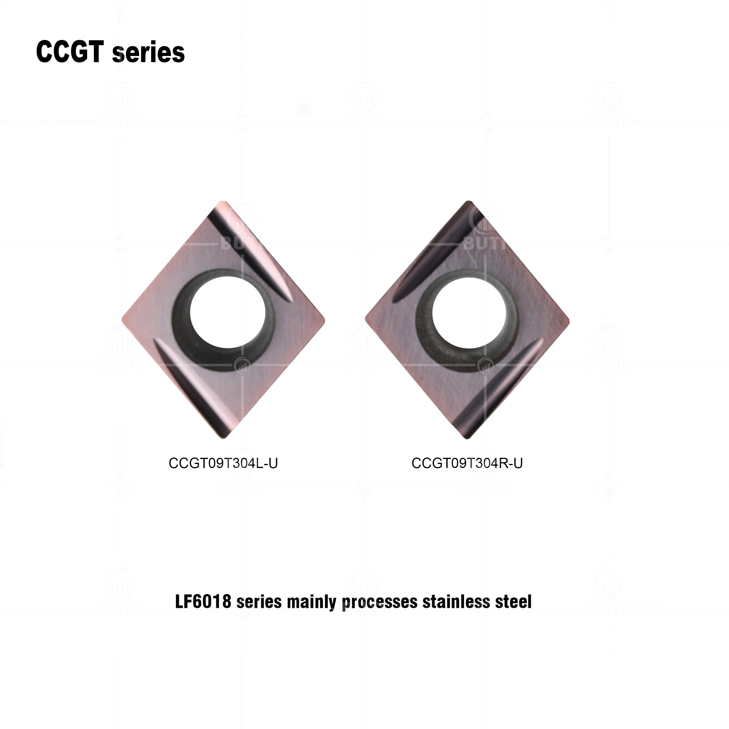 Desc-ステンレス鋼部品用CNC旋盤カッター,100% オリジナル,CCGT09T304R-U lf6018 CCGT09T304L-U lf6018