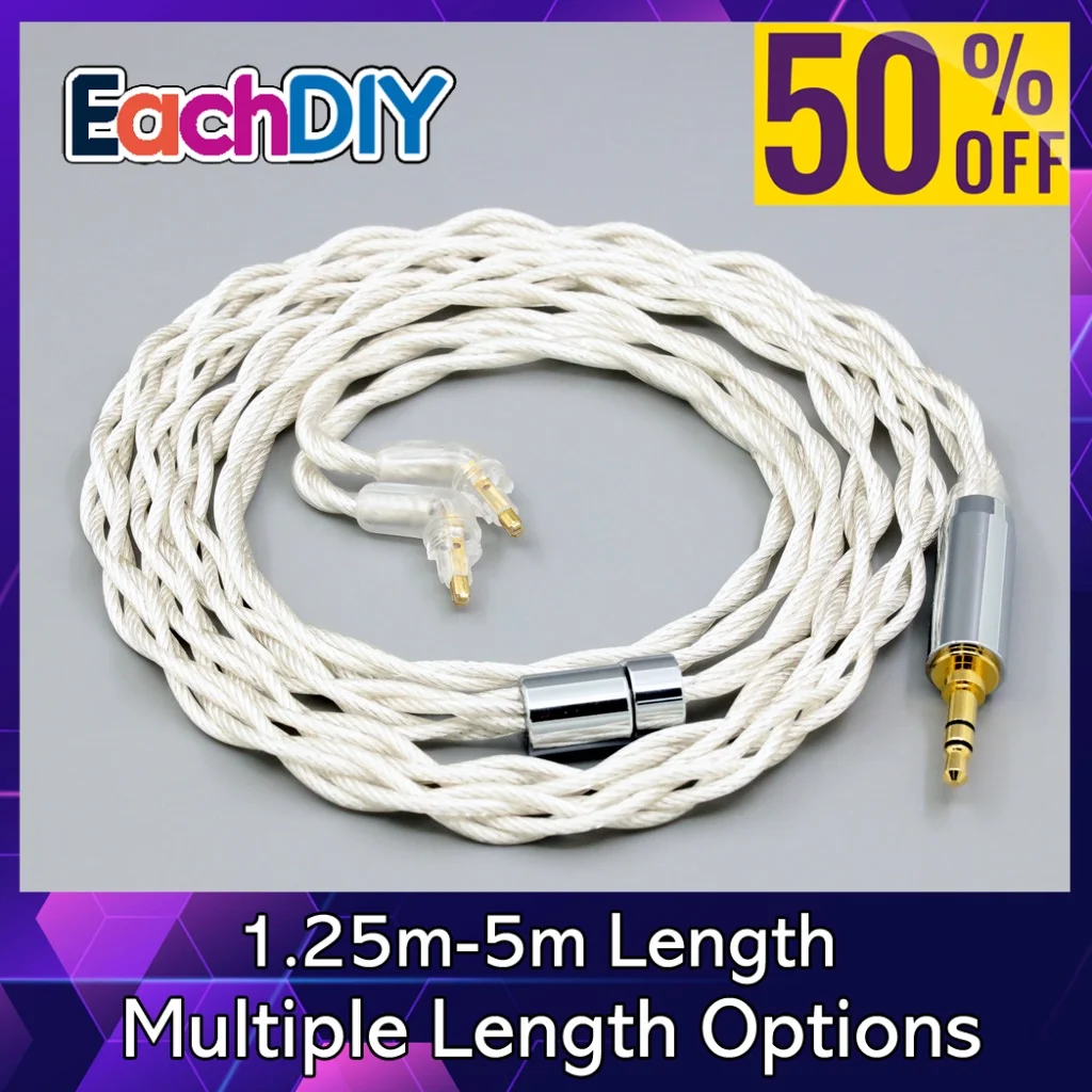 Графеновый 7N OCC посеребренный кабель для наушников Type2 для Sony MDR-EX1000 MDR-EX600 MDR-EX800 MDR-7550 LN008118