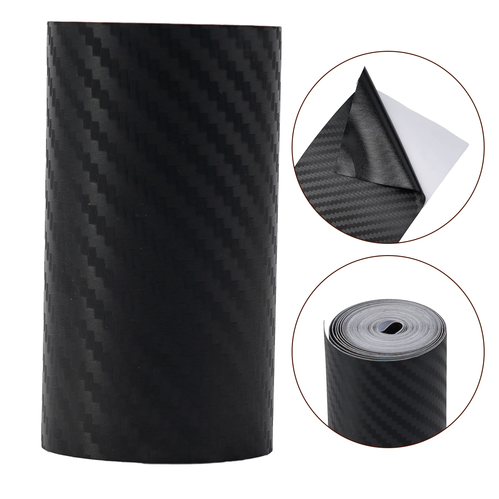 1Pc Nano Carbon Fiber Car Sticker Universal Waterproof Door Sill Anti Scratch Nano Protector Tape For DIY Cut And Use