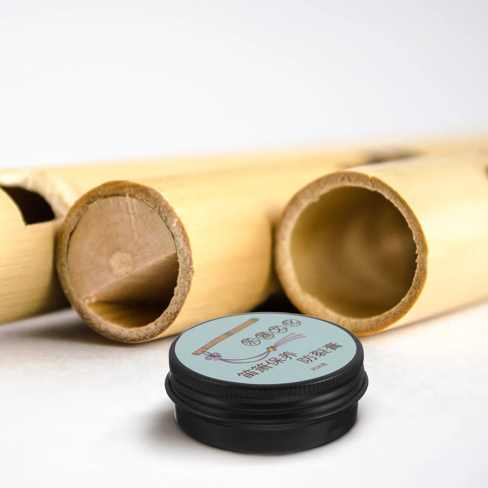 Crema para el Cuidado de Flautas de Bambú 30G, Fórmula Hidratante Anti-Grietas para Instrumentos Musicales Chinos, Crema Universal para el Mantenimiento de Flautas