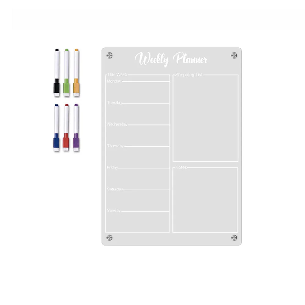 Reusable Calendar Board Appointments Fridge Magnet Magnetic Sunday Calendar Strong Magnets Water Soluble Markers