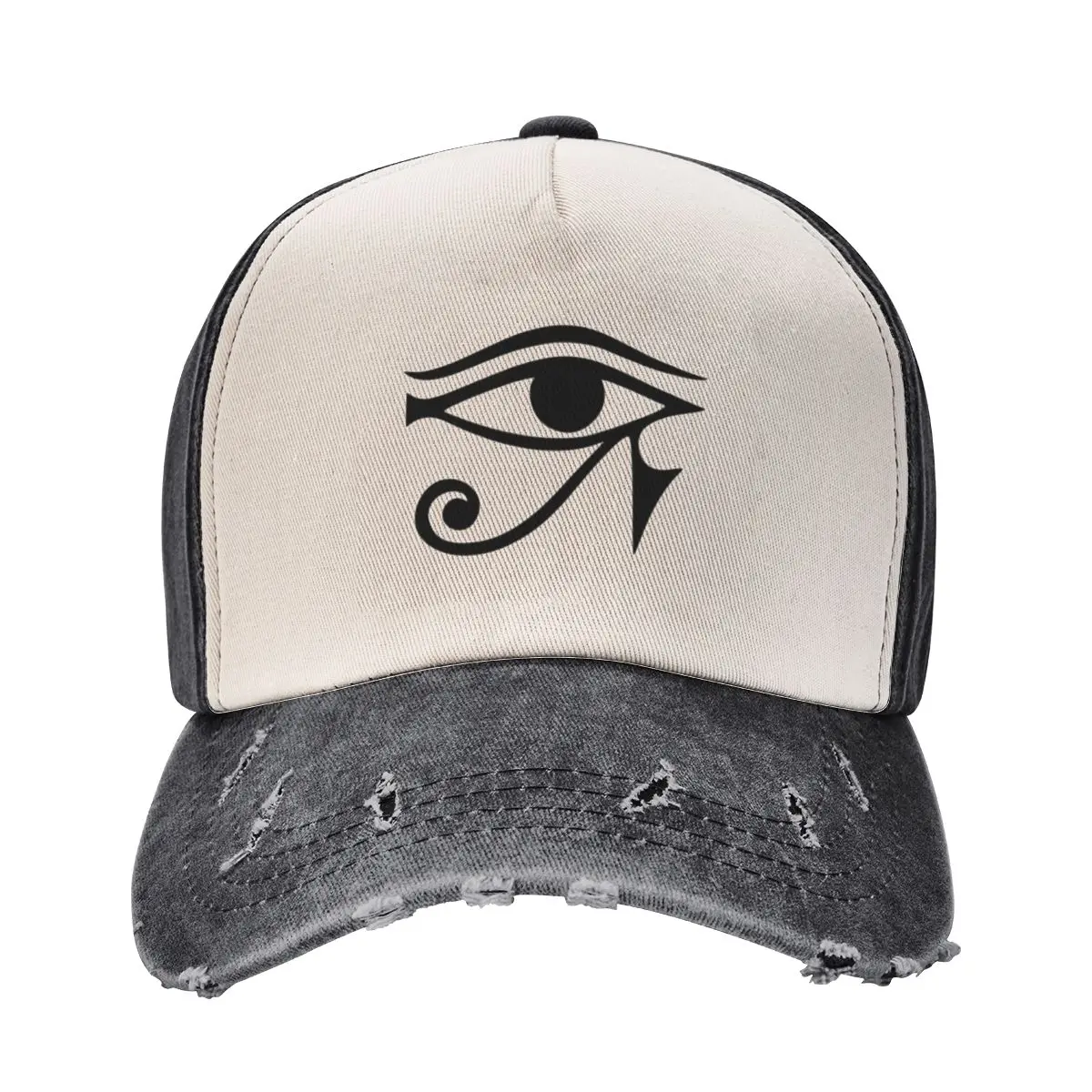 Horus eye, Egyptian protection symbol, lucky charm, ancient Egypt, mythology, Horus, Eye Baseball Cap derby hat Ladies Men's