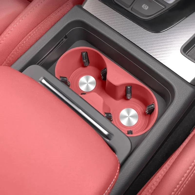 For Audi Q5L/Q5Lsportback 2018-2024  Car Central Control Storage Box Armrest Box Water Cup Cover Silicone Pad Car Accessories