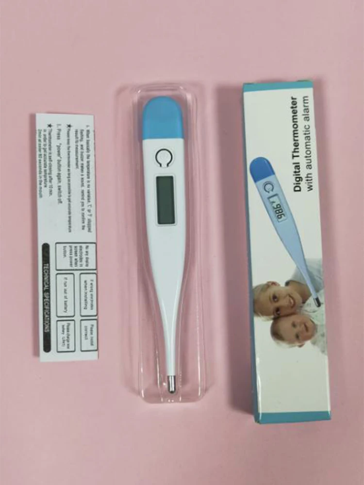 Electronic Digital Thermometer Baby Adult Home Portable Accurate Thermometer Fever Cold Underarm Oral Body Head Healthy Care