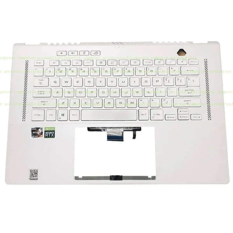 

AS + используется для ASUS ROG Zephyrus GA503 GU603, упор для рук с клавиатурой с подсветкой, 16 дюймов, белый
