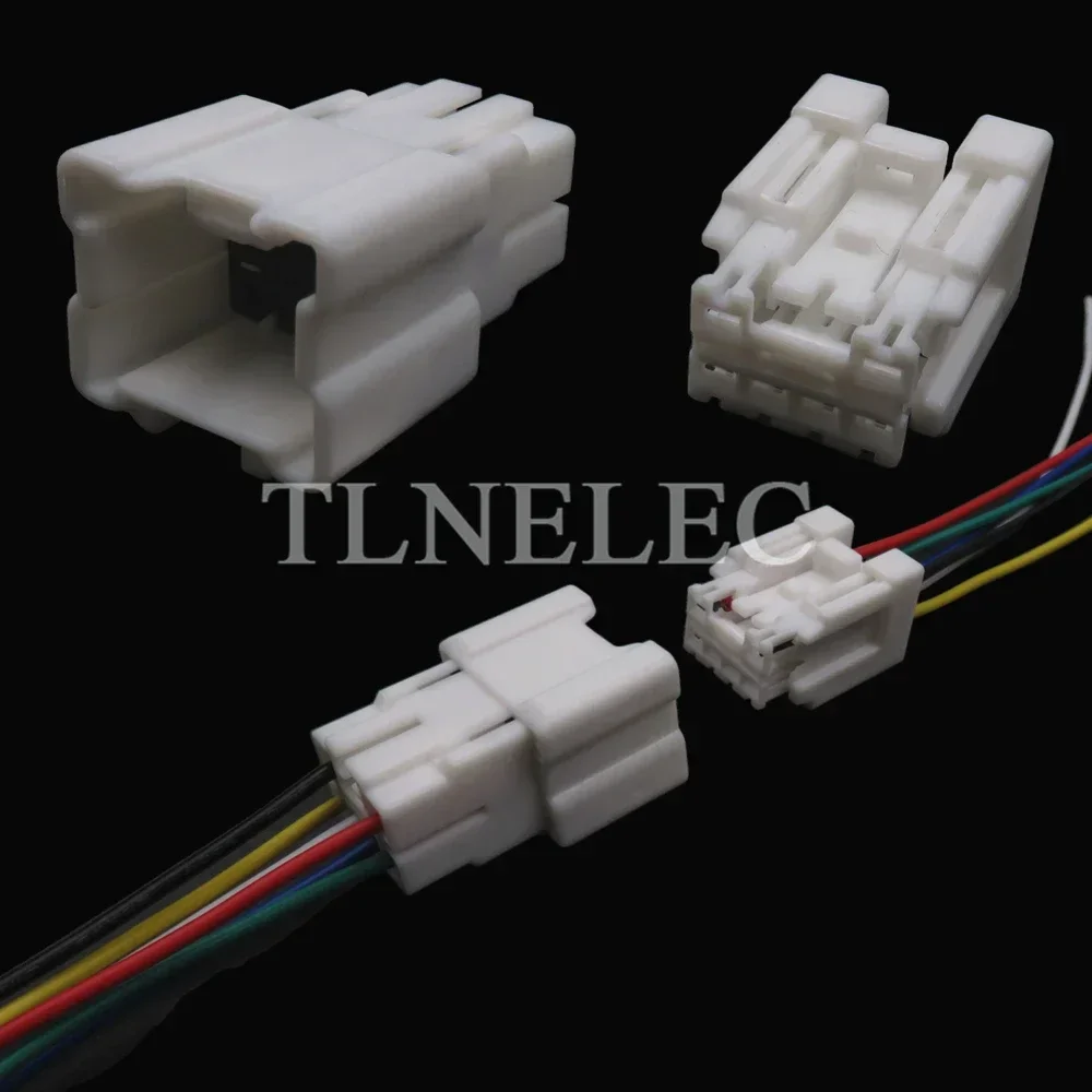 Conector de cableado automotriz macho y hembra de 6 pines para luz de freno y luz trasera de coche, 6098-6970 6098-6947