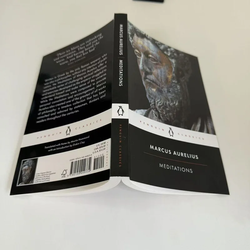 الكتب الفلسفية الإنجليزية الأصلية التأملات ماركو أوريليوس البطريق الكلاسيكية الكتب الإنجليزية Libros Livros #5