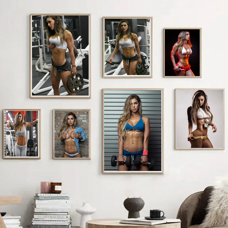 Bodybuilding Anllela Sagra Sexy Model Actress Star Gifts Poster Prints Canvas Painting Wall Art Picture Living Room Home Decor