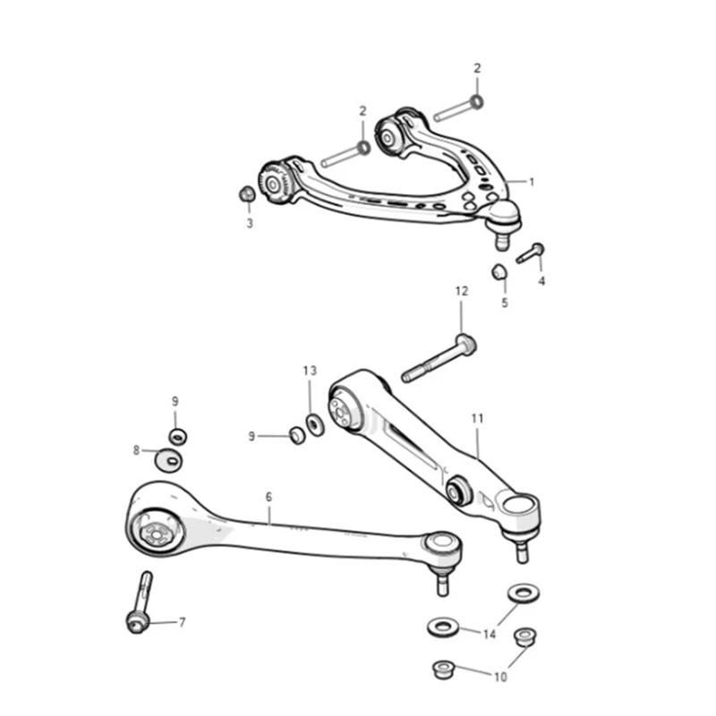 102735100C Left Right Suspension Control Arm Front Suspension Lower Straight Arm For Tesla Model S X 2012-2021 1027351-00-C