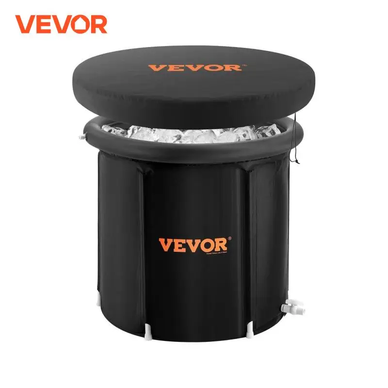 VEVOR Ice Bath Tub Cold Water Therapy Plunge Tub for Athletes Portable Outdoor Ice Barrel Plunge Pool Inflatable Folding Bathtub