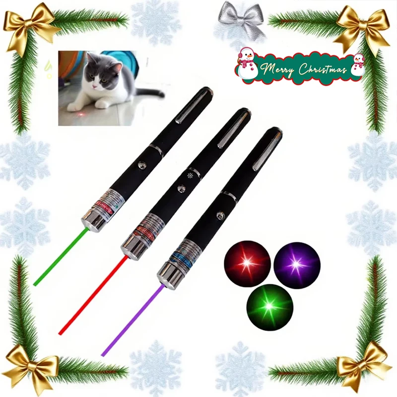 

2-in-1 Mini LED Pointer Flashlight Pet Training Torch Scratching Toys for Pets and Cats Christmas Birthday Gifts No Battery