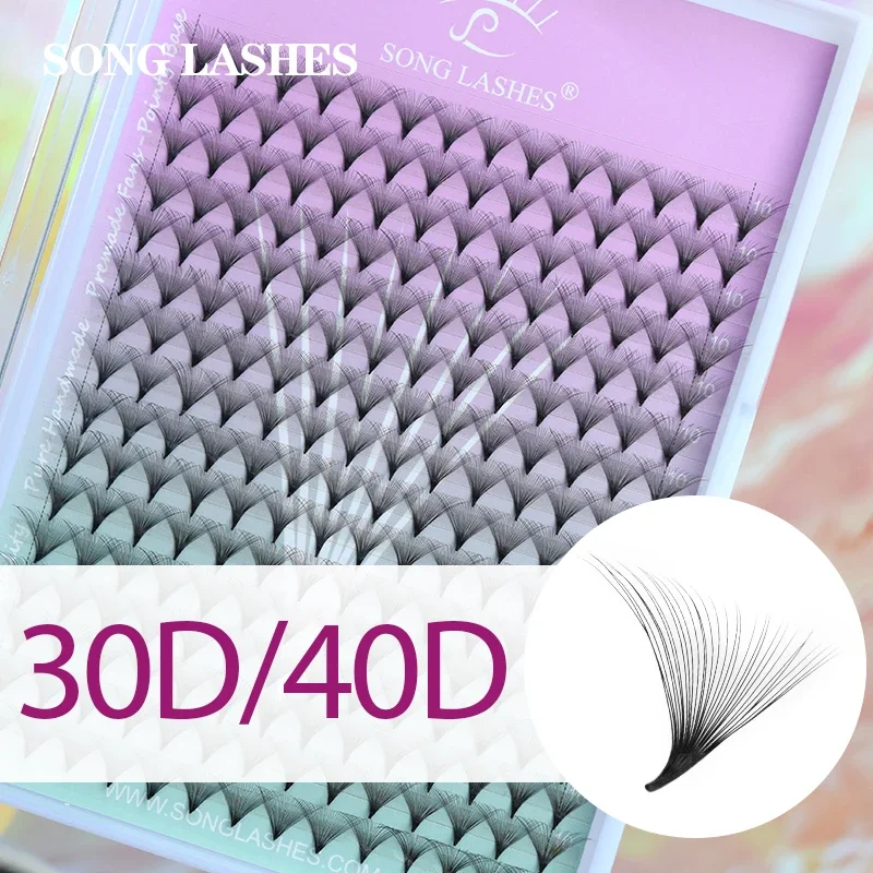 

Накладные ресницы 30d & 40D song lashes natuhana, накладные ресницы, готовые вееры, мощный пучок, базовые принадлежности для наращивания ресниц, красивый макияж