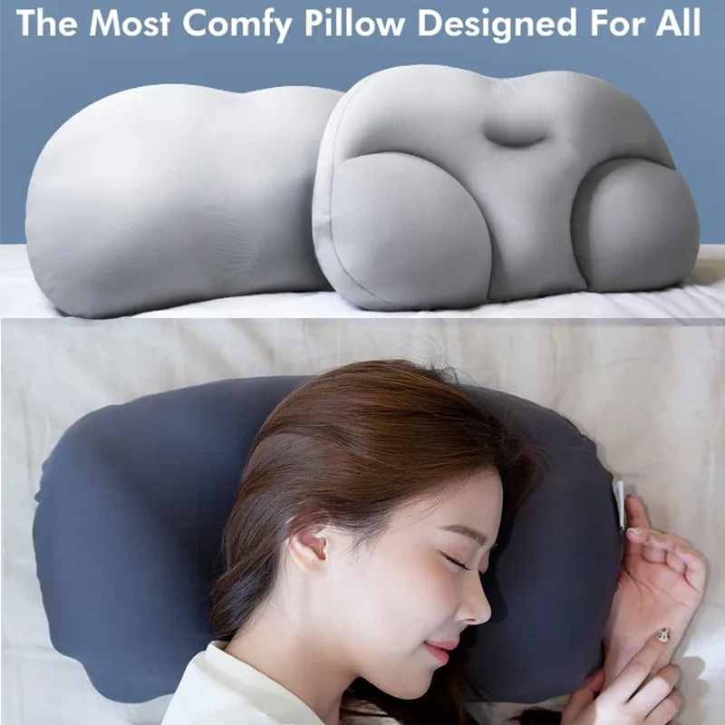 Pillow Airball All-Round Neck Cloud Pillow Decorative Soft Breathable Dormeo Center Egg Groove Design Albedo Genshin Grains